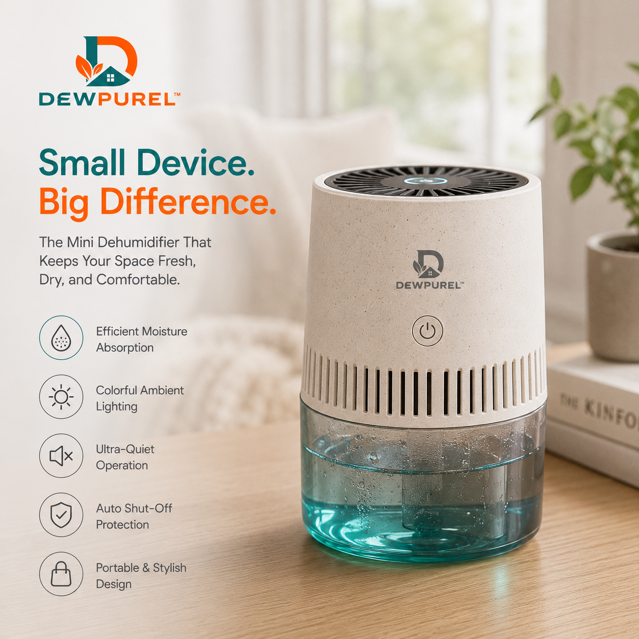 DEWPUREL™ AirDry Mini Dehumidifier