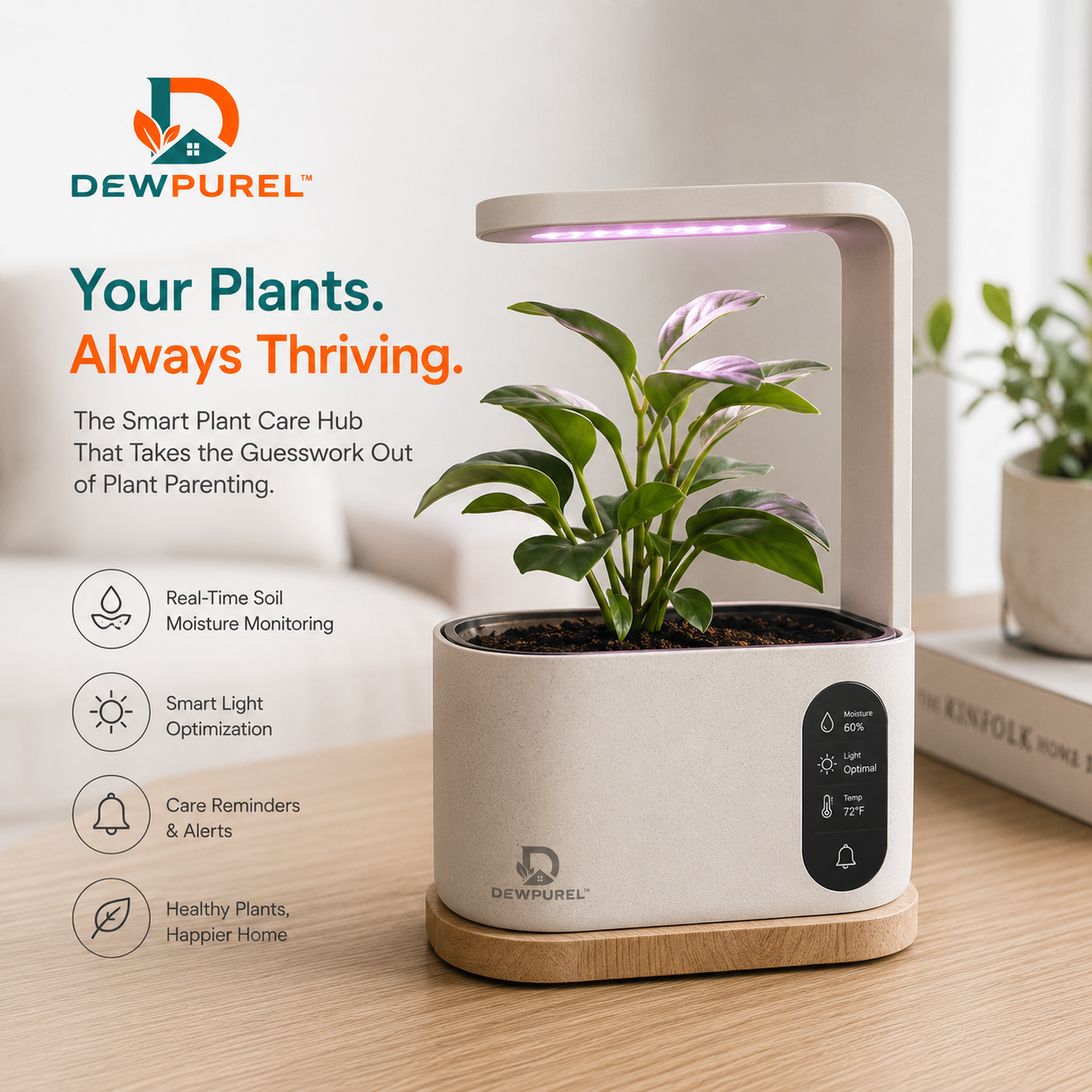 DEWPUREL™ GrowSense Smart Plant System